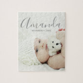 Benutzerdefiniertes Foto mit Individuelle Name und Puzzle (Vertikal)