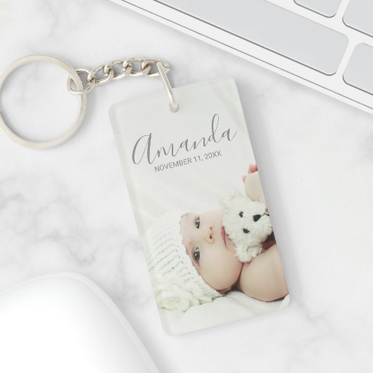 Benutzerdefiniertes Foto mit Individuelle Name und Schlüsselanhänger