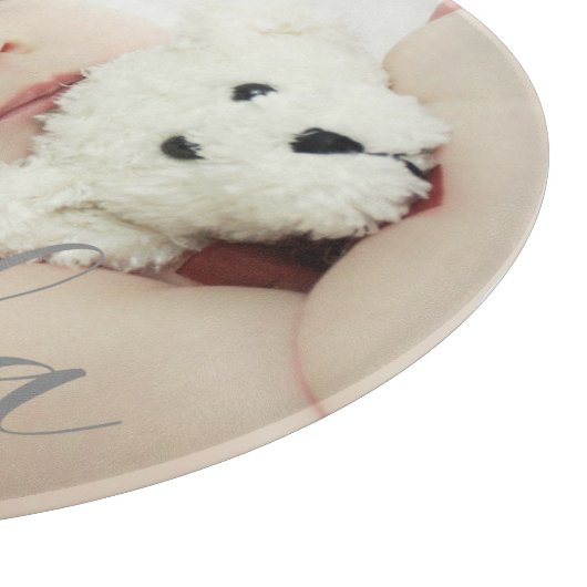 Benutzerdefiniertes Foto mit Individuelle Name und Schneidebrett (Ecke)