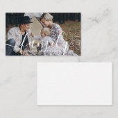 Benutzerdefiniertes Foto mit individuelle Name Visitenkarte (Vorne/Hinten)