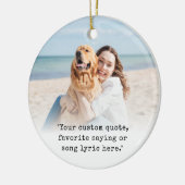 Benutzerdefiniertes Foto mit Kostenvoranschlag Keramik Ornament (Links)