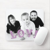 Benutzerdefiniertes Foto mit LIEBE Typografie-Over Mousepad (Mit Mouse)