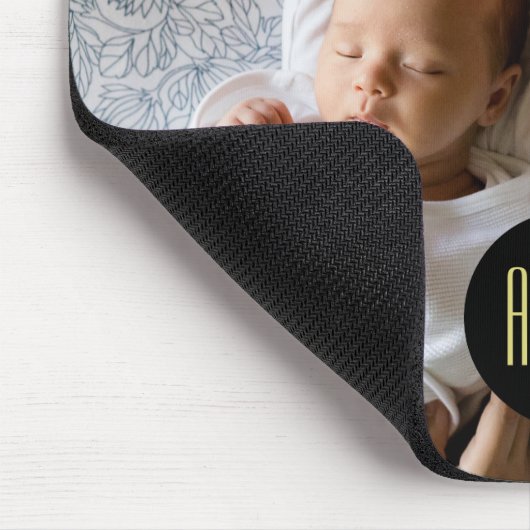 Benutzerdefiniertes Foto | MIT MONOGRAMM Mousepad (Ecke)
