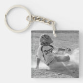 Benutzerdefiniertes Foto mit Name und Jersey-Numme Schlüsselanhänger (Vorderseite)