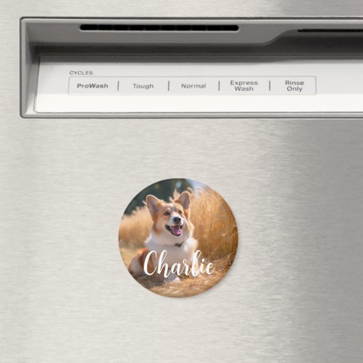 Benutzerdefiniertes Foto mit Namen Magnet (In Situ (Geschirrspüler))