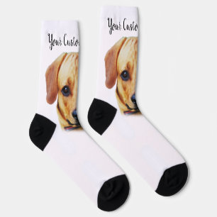 Benutzerdefiniertes Foto mit personalisiertem Hund Socken
