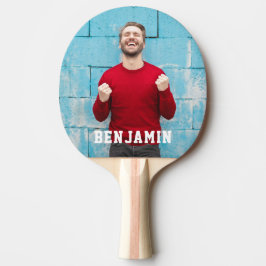 Benutzerdefiniertes Foto mit Personalisiertem Name Tischtennis Schläger