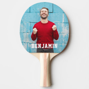 Benutzerdefiniertes Foto mit Personalisiertem Name Tischtennis Schläger