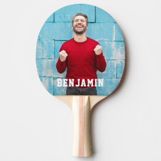 Benutzerdefiniertes Foto mit Personalisiertem Name Tischtennis Schläger