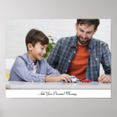 Benutzerdefiniertes Foto mit Personalisiertem Text Poster (Vorne)