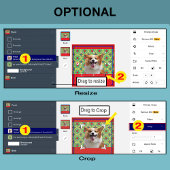 Benutzerdefiniertes Foto mit Red Bow Krawatte Schw Geschenkpapier