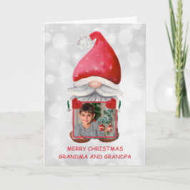 Benutzerdefiniertes Foto mit Watercolor Gnome-Kart Karte