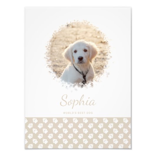 Benutzerdefiniertes Foto mit weißen Pasten auf Bei (Vorne)