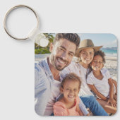 Benutzerdefiniertes Foto mit zwei Fotos Schlüsselanhänger (Vorderseite)