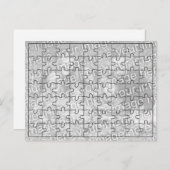 Benutzerdefiniertes Foto "Mock" Puzzle Post Card-6 Postkarte (Vorne/Hinten)