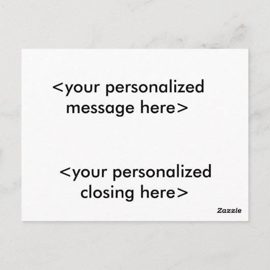 Benutzerdefiniertes Foto "Mock" Puzzle Post Card-6 Postkarte (Rückseite)