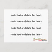 Benutzerdefiniertes Foto "Mock" Puzzle Post Card - Postkarte (Rückseite)