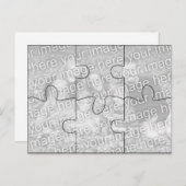 Benutzerdefiniertes Foto "Mock" Puzzle Post Card - Postkarte (Vorne/Hinten)