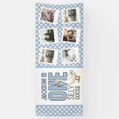 Benutzerdefiniertes Foto Modern Eine Alberne Gans Banner (Vertikal)