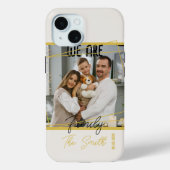 Benutzerdefiniertes Foto Moderne Chic Gold Datum F Case-Mate iPhone Hülle (Rückseite)