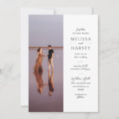 Benutzerdefiniertes Foto | Moderne Hochzeit Einladung (Vorderseite)