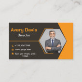 Benutzerdefiniertes Foto Moderne Minimalistische S Visitenkarte (Vorderseite)