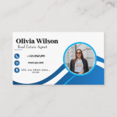 Benutzerdefiniertes Foto Moderne Minimalistische S Visitenkarte (Vorderseite)