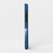 Benutzerdefiniertes Foto Moderner Blauer Hund Case-Mate iPhone Hülle (Hinten/Links)