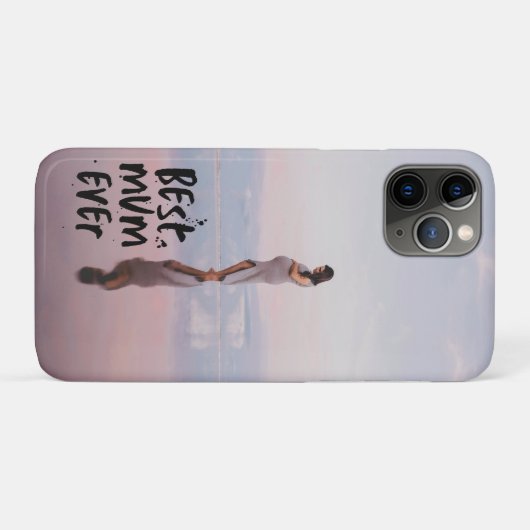 Benutzerdefiniertes Foto Modernes Bestes Mum-Ever Case-Mate iPhone Hülle (Rückseite (Horizontal))