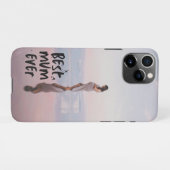 Benutzerdefiniertes Foto Modernes Bestes Mum-Ever iPhone Hülle (Rückseite (Horizontal))