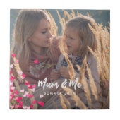 Benutzerdefiniertes Foto Modernes Schreiben gedeck Fliese (Vorderseite)