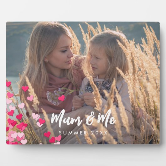 Benutzerdefiniertes Foto Modernes Schreiben gedeck Fotoplatte (Vorderseite)