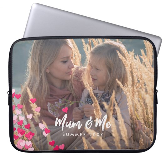 Benutzerdefiniertes Foto Modernes Schreiben gedeck Laptopschutzhülle (Vorderseite)