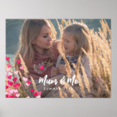 Benutzerdefiniertes Foto Modernes Schreiben gedeck Poster (Vorne)