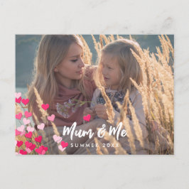 Benutzerdefiniertes Foto Modernes Schreiben gedeck Postkarte