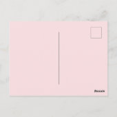 Benutzerdefiniertes Foto Modernes Schreiben gedeck Postkarte (Rückseite)