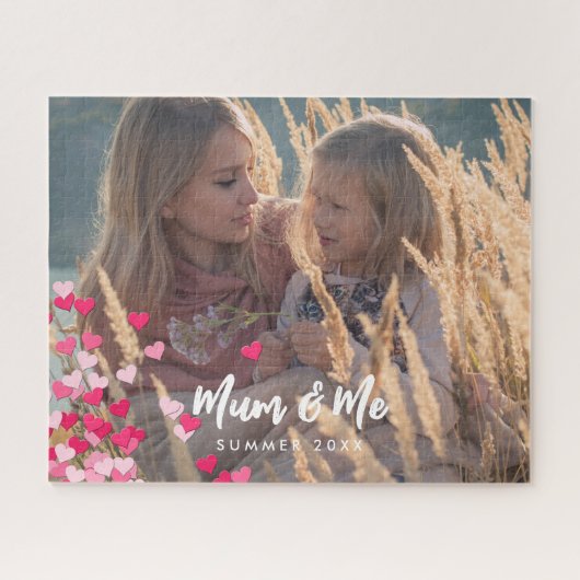 Benutzerdefiniertes Foto Modernes Schreiben gedeck Puzzle (Horizontal)