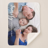 Benutzerdefiniertes Foto Modernes Skript Personali Sherpadecke (Vorderseite)