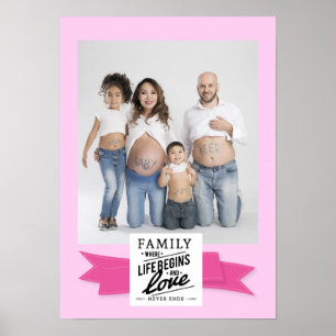 Benutzerdefiniertes Foto modernes Zitat Familienpo Poster