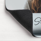 Benutzerdefiniertes Foto Monogram Office-Geschenk Mousepad (Ecke)