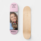 Benutzerdefiniertes Foto Monogram personalisieren Skateboard (Vorderseite)