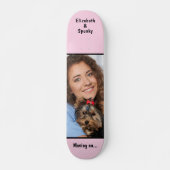 Benutzerdefiniertes Foto Monogram personalisieren Skateboard (Vorne)