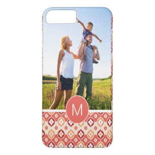 Benutzerdefiniertes Foto & Monogramm Goldenes Ikat Case-Mate iPhone Hülle