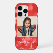 Benutzerdefiniertes Foto Monogramm Hinzufügen eine iPhone Hülle (Rückseite)