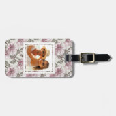 Benutzerdefiniertes Foto - Muster für Blume des ro Gepäckanhänger (Vorderseite horizontal)