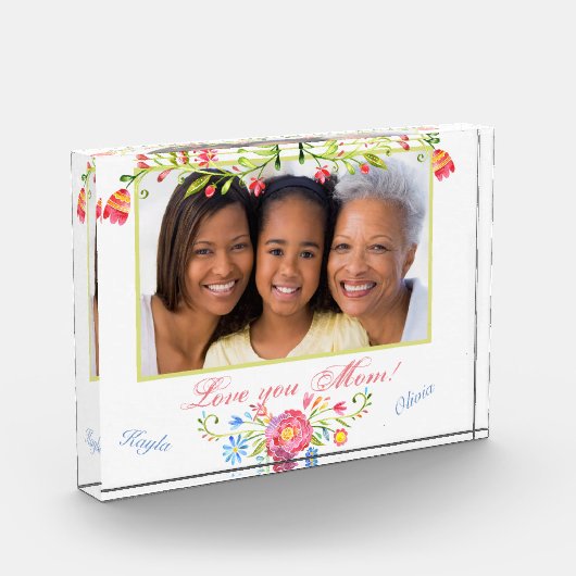 Benutzerdefiniertes Foto, Muttertagsextrakt Fotoblock (Links)