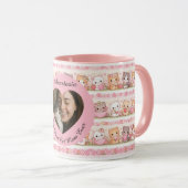 Benutzerdefiniertes Foto & Name "Beste Katzenmutte Tasse (VorderseiteRechts)