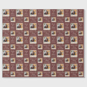 Benutzerdefiniertes Foto/Name/Datum Braut und Hoch Geschenkpapier (Flach)