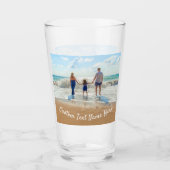 Benutzerdefiniertes Foto Name Glas Geben Sie Ihre (Vorderseite)