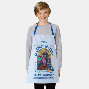 Benutzerdefiniertes Foto Name HANUKKAH FAMILY WIED Schürze
